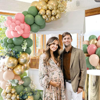 60pcs Pink and Green Balloons - Image 4