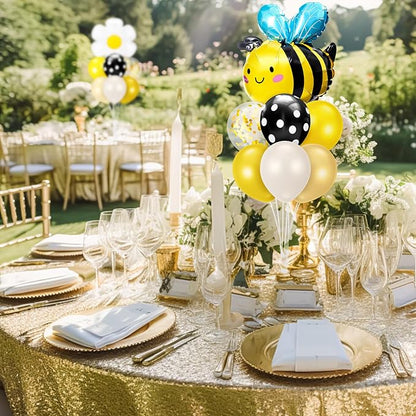 Sumind 2 Set Bee and Daisy Flower Balloon Stand Kit, Honey Bee Balloon - Image 6