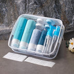 INSFIT 23 Pack Travel Bottles for Toiletries, TSA Approved Silicone Travel Size Toiletries with Toiletry Bag, BPA Free Leak Proof Refillable Travel Essentials for Liquids Shampoo Conditioner Lotion