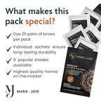 Marie-José Henna Dye - Professional Henna Tint for Spot Coloring - Covers Grey Hair - Root Touch Up - Good for 50 Applications (Copper Brown)