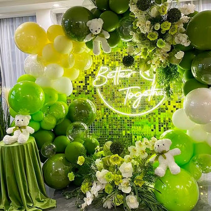 PartyWoo Lime Balloons 4pcs Green Light Green Latex Helium Balloons 36 Inch | - Image 5