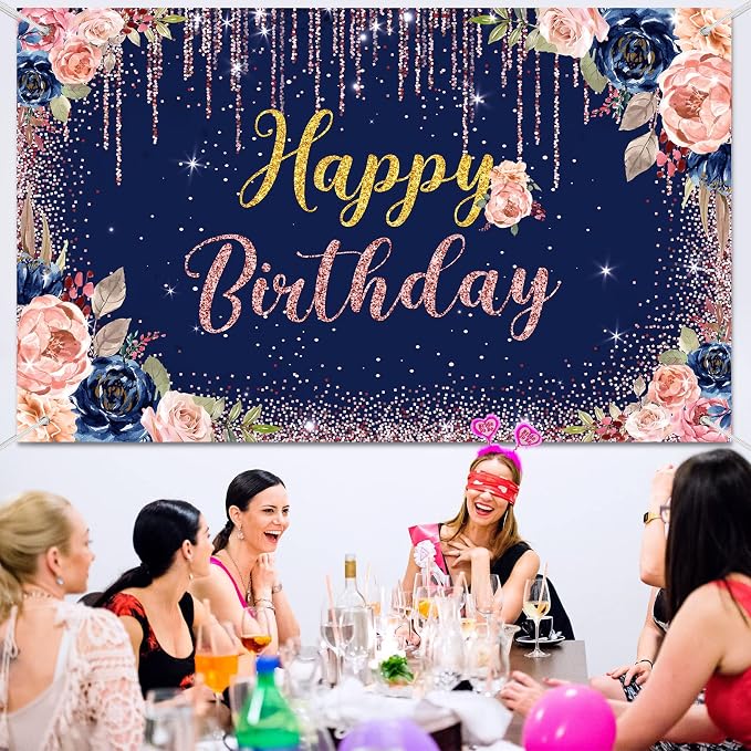 Happy Birthday Backdrop Decorations - Image 6