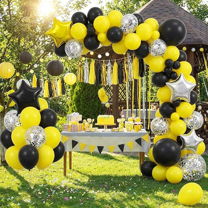 APLANET 150pcs Yellow Balloons Different Sizes 18 12 10 5 Inch Latex Balloon - Image 6