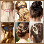 12 Pack French Flat Hair Clips for Women Matte No Crease Flat Claw Clips Curly Hair Clips Strong Hold No-Slip Claw Barrettes for Thick Thin Hair