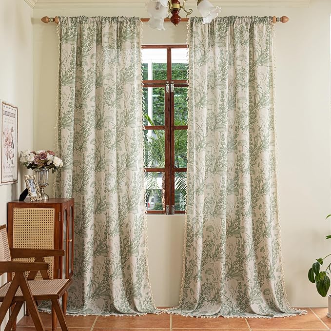 ENJOYBRIDAL Floral 96 Inch Curtains - Image 4