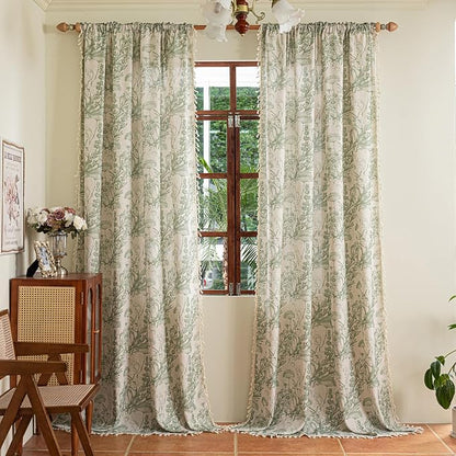ENJOYBRIDAL Floral 96 Inch Curtains - Image 4