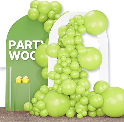 PartyWoo Lime Balloons 120pcs Green Light Green Color 18 12 10 5 Inch | 18 12 by PartyWoo