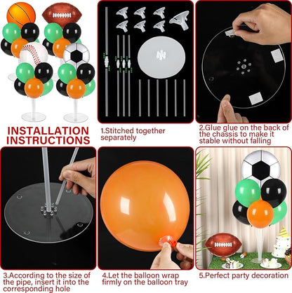 4 Sets Sports Party Balloons Stand Kit - Image 3