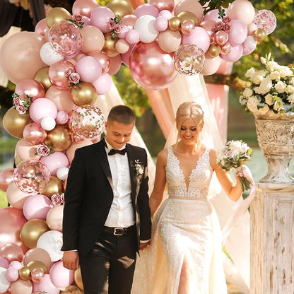 Rose Gold Balloon Garland Arch Kit - Image 5
