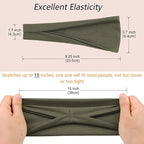 Workout Headbands for Women Wide Non Slip Super Soft Sports Hairbands 6 Pack Trendy Elastic Head Bands Fashion Yoga Summer Hair Accessories