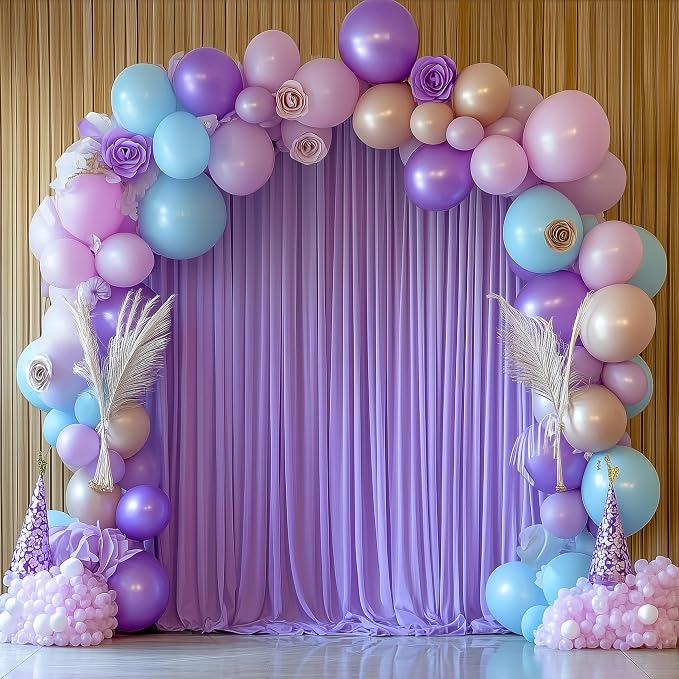 Lavender Purple Backdrop Curtain - Image 6