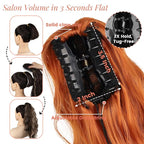 Ponytail Extension, Claw Clip Ponytail Extensions for Women Wavy Pony Tails Hair Extensions 18 Inch Clip in Ponytail Hairpiece Fluffy Natural Synthetic for Daily Use (Ginger Copper)
