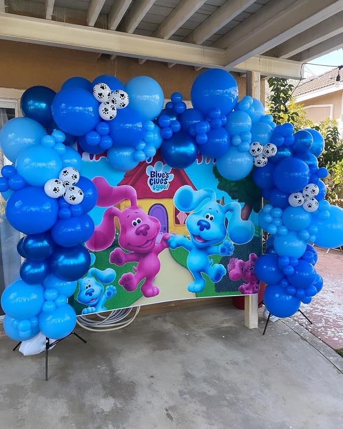 Blue Balloons Arch Kit, ADOINBY 139Pcs Macaron Blue Royal Blue Balloon Garland - Image 6