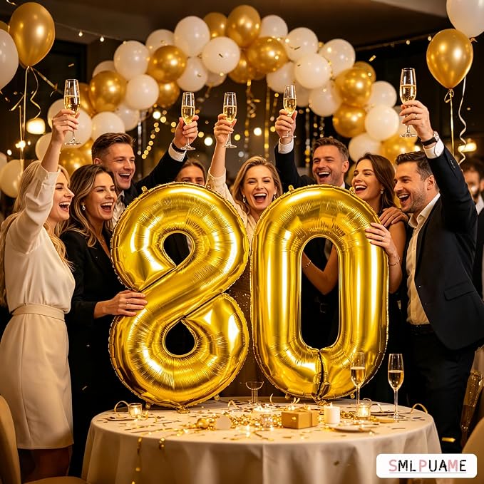 40 Inch Gold 18 Balloon Numbers, 18th Birthday Decoration Boys Girl | Large - Image 5