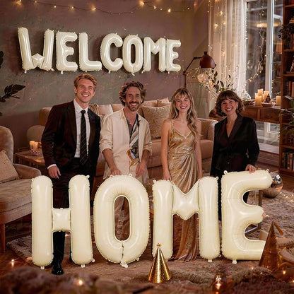 40 Inch Beige WELCOME HOME Letter Balloon - Image 8