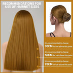 Teenitor Hair Nets and U-Pins Set - 40 Invisible Mesh Nets with Elastic Edge, 80 U-Shaped Pins for Ballet Buns, Sleeping, Wigs (Dark Blonde)