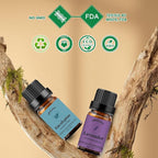 yethious Lavender Eucalyptus Essential Oil Organic Pure Plant Lavender Oil Essential Oil for Diffuser, Skin, Hair Care