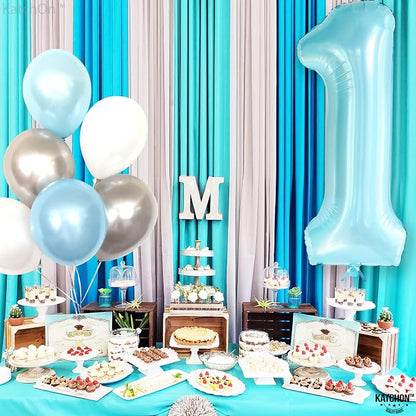 KatchOn Light Blue 1 Balloon Number 40 Inch | Light Blue One Balloon - Image 4