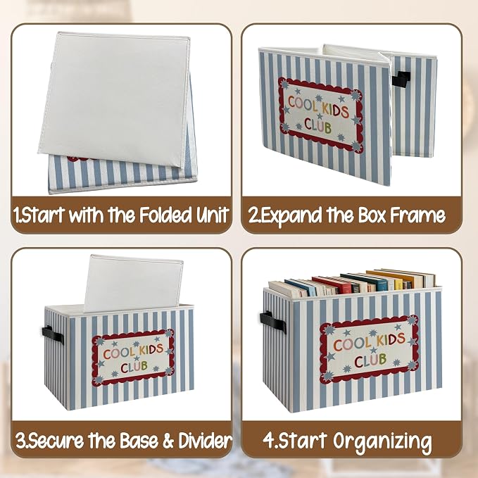 Kids Playroom Foldable Storage Bins Box - Image 4