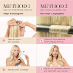 GOO GOO Clip in Hair Extensions Real Human Hair, Remy Human Hair Extensions Clip ins for Women, Natural Human Hair, 24inch 120g 7Pcs, 60A Platinum Blonde