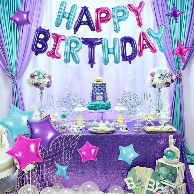 TONIFUL 35PCS Happy Birthday Decorations Kit 16 Inch Happy Birthday Balloon - Image 4