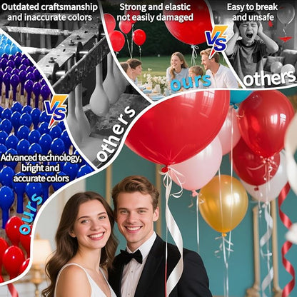 Red Big Balloons 32pcs, 18 Inch Large Latex Giant Heavy Duty Balloons - Image 4