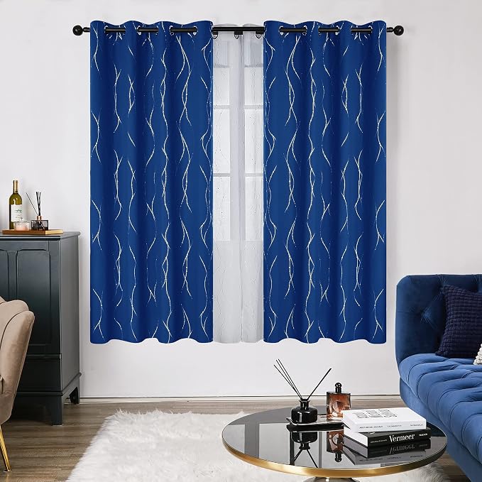 Deconovo Living Room Curtains 72 Inches Long, Thermal Insulated, Room Darkening - Image 2
