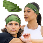 Sweatband for Men and Women - Unisex Non Slip Headband That Wicks Moisture and Eliminates Excess Sweat - Durable & Long-Lasting - Running, Sports, Gym