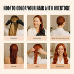 Overtone Semi Permanent Hair Color Conditioner, Golden Copper, 8 oz, Nourishing, Damage-Free, Color Depositing Mask for All Hair Types with Shea Butter & Coconut Oil, Vegan & Cruelty-Free