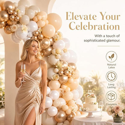 KARLURE Champagne Balloon Arch Kit Garland - Image 8