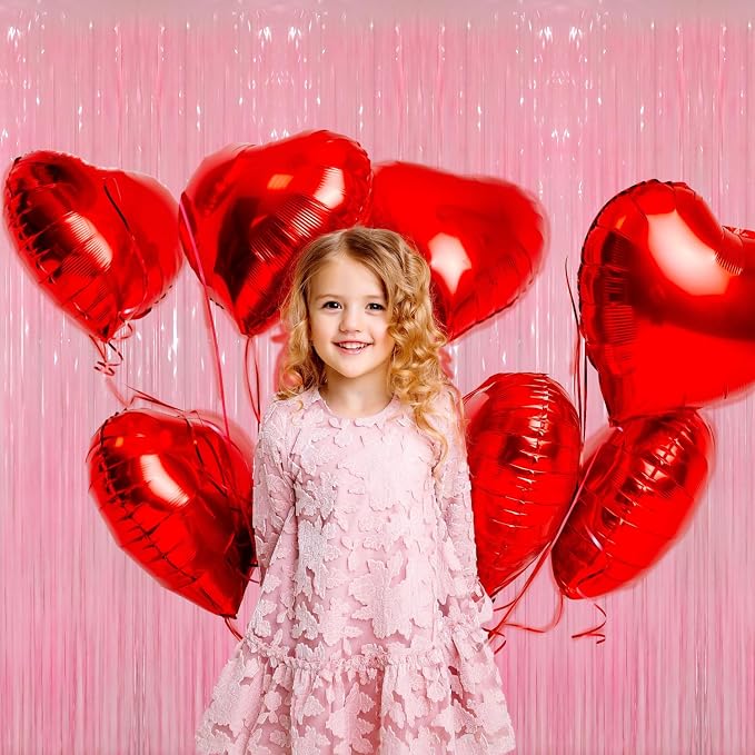 GOER 3.2 ft x 8.2 ft Foil Fringe Curtains Party Photo Backdrop Party Streamers - Image 6