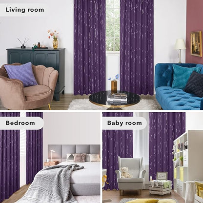 Deconovo Blackout Back Tab Curtains - Image 6