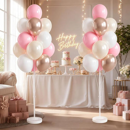 2 Set Pastel Gold Balloon Column Adjustable Kit - Image 5