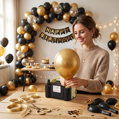 AXHJ Electric Balloon Pump, Portable Balloon Inflator, Dual Nozzle Air Pump - Image 7