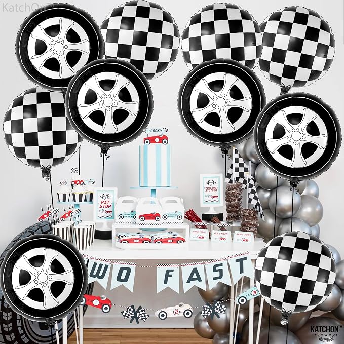 KatchOn, Huge Tire Balloons and Checkered Balloons - Image 5