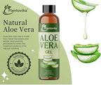 Aloe Vera Gel - Natural, Hydrating, Soothing for Face, Skin, Hair, Sunburn - 8 Fl Oz