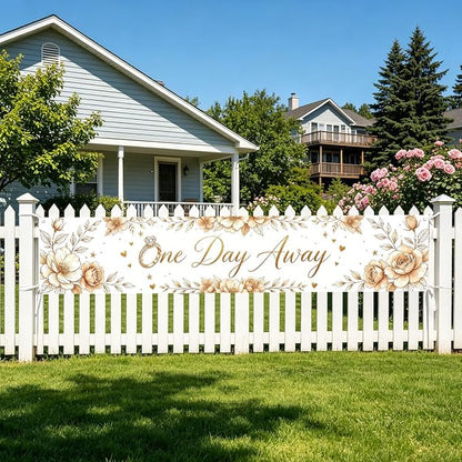 Rehearsal Dinner The Night Before Wedding Banner Decorations Sign | Reusable - Image 6