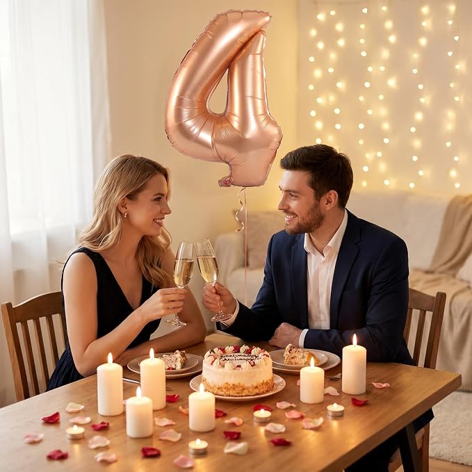 YPSelected 32 Inch Large Foil Helium Number Balloon Birthday Wedding Party 0-9 - Image 3