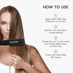 iQUE 1.25” Titanium Plates Hair Straightener & Curler 2-in-1 – Fast Heat-Up Flat Iron with Ionic Technology, Floating Plates, LCD Display, Adjustable Temp to 480°F, Dual Voltage for All Hair Types