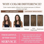 GOO GOO Clip in Hair Extensions Real Human Hair, Remy Human Hair Extensions Clip ins for Women, Natural Human Hair, 20inch 130g 7Pcs, #5 Light Ash Brown