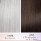 Herbishh Hair Color Shampoo for Gray Hair–Natural Hair Dye Shampoo with Argan Hair Mask–Travel size-Colors Hair in Minutes–Long lasting colour–1pack –Ammonia-Free (#Dark Brown)