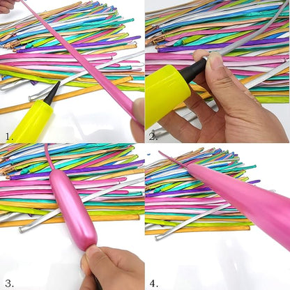 LXZFCRG 100pcs 260 Long Balloons Kit - Image 5