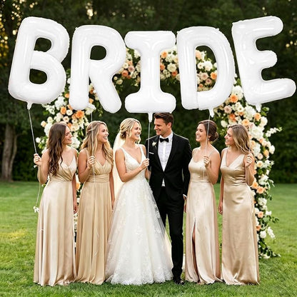 BRIDE Balloons Bachelorette, 40 Inch Foil Mylar, Helium-fillable, - Image 6