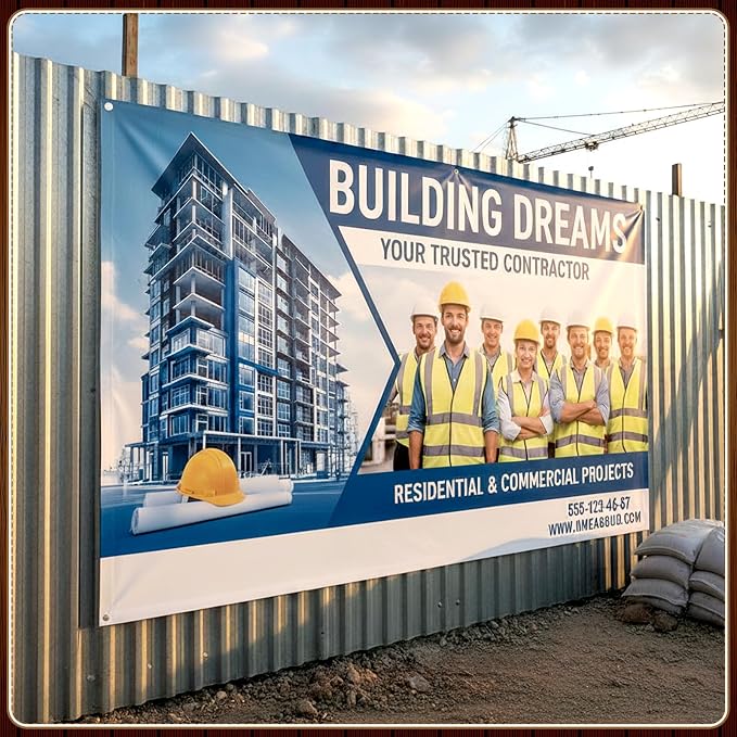 Zonon Large Blank Banners And Signs Polyester Oxford Cloth Sublimation Banner - Image 7