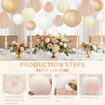 15 Pcs Boho Paper Lanterns - Image 7
