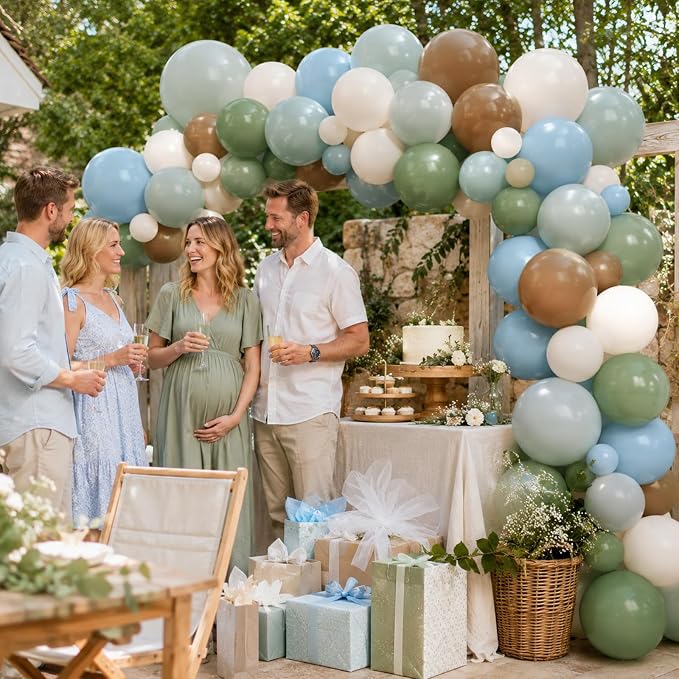 Dinosaur Balloons, for Woodland Safari Jungle Forest Wild Dino Boho Baby Shower - Image 7
