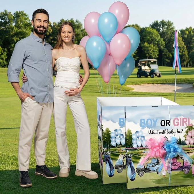 AmazingSpark 28in Giant Gender Reveal Gift Box - Image 4