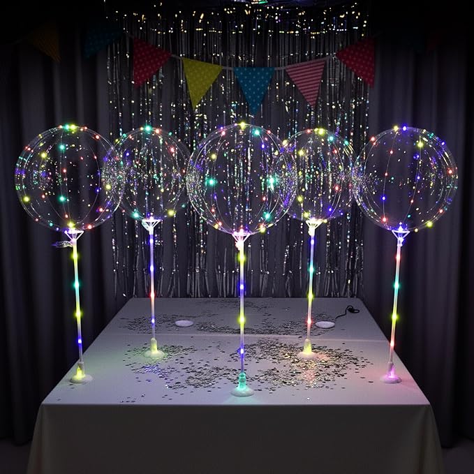 6PCS LED Light Up Balloons by lightsfever