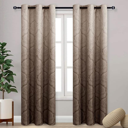 DWCN Ombre Blackout Curtains for Living Room by DWCN