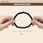 48 Pcs Boho Hair Ties - Morandi & Earth Tone Elastic Hair Bands, No Crease Durable Hair Accessories for Women Girls, Multi - Color Handmade Hair Ropes with Kraft Paper Hanging Card